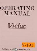 Victor-Victor 1640, Lathe Operations and Parts Manual-01